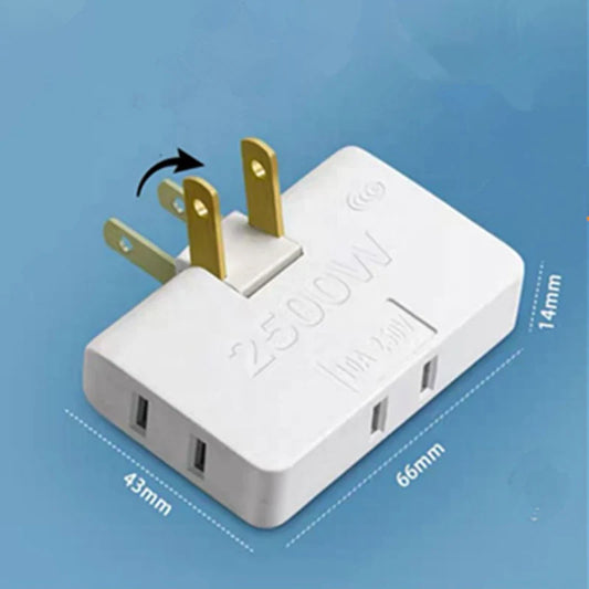 Adaptador Rotable de Corriente 3 en 1