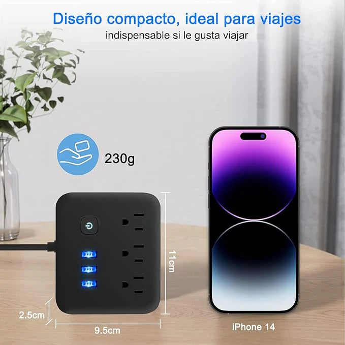Regleta Extension con USB