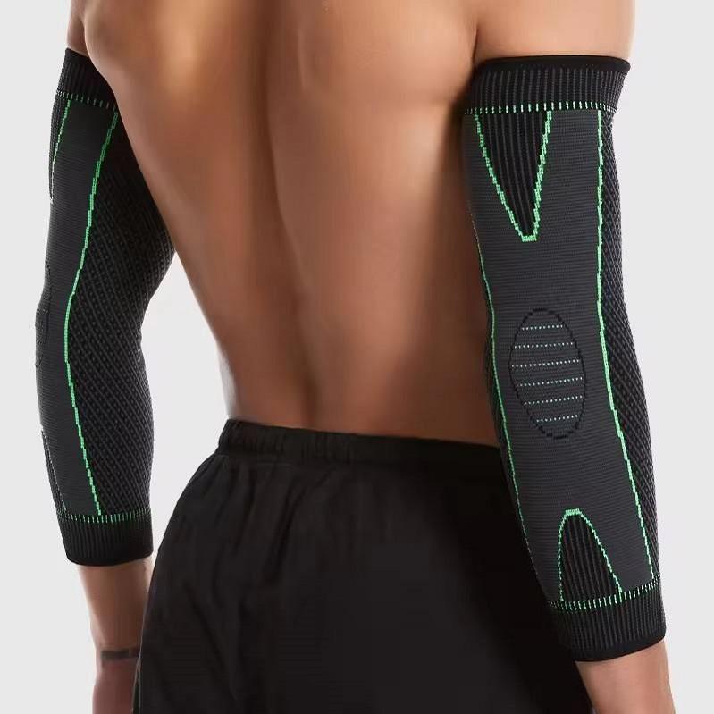 Manga elástica de alta calidad Protección deportiva de compresión de tracción de cuatro vías (El Par)