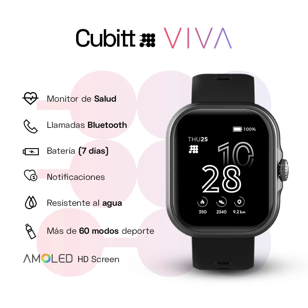 Reloj Cubitt VIVA, el reloj inteligente que te mantiene 100% conectado