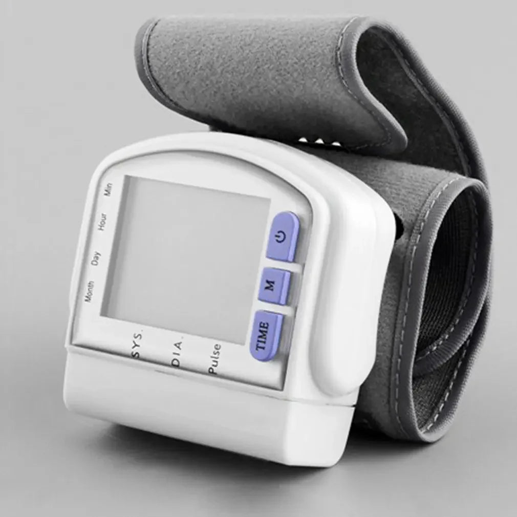 Monitor de presión arterial de muñeca con pantalla LCD Digital tensiometro